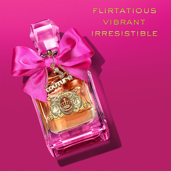 Displays the 'juicy' branded Viva La Juicy EDP 100ml bottle