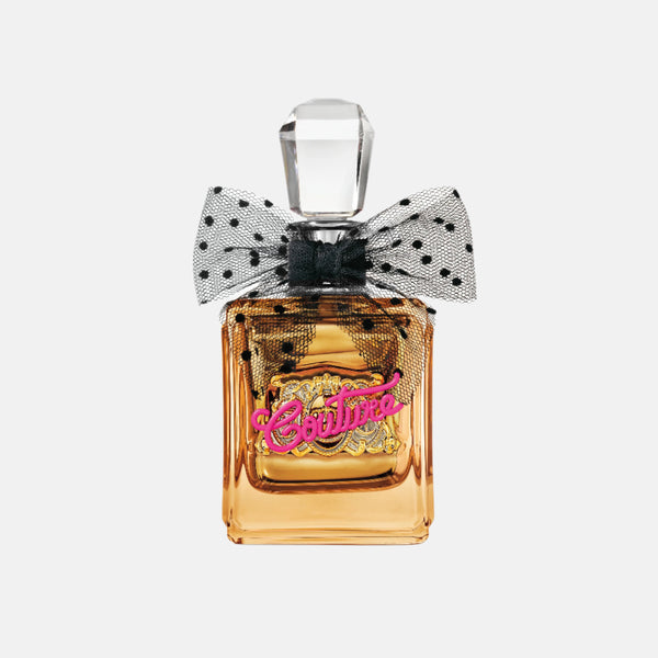 Displays the 'Juicy' branded Viva La Juicy Gold couture EDP 100ml bottle 