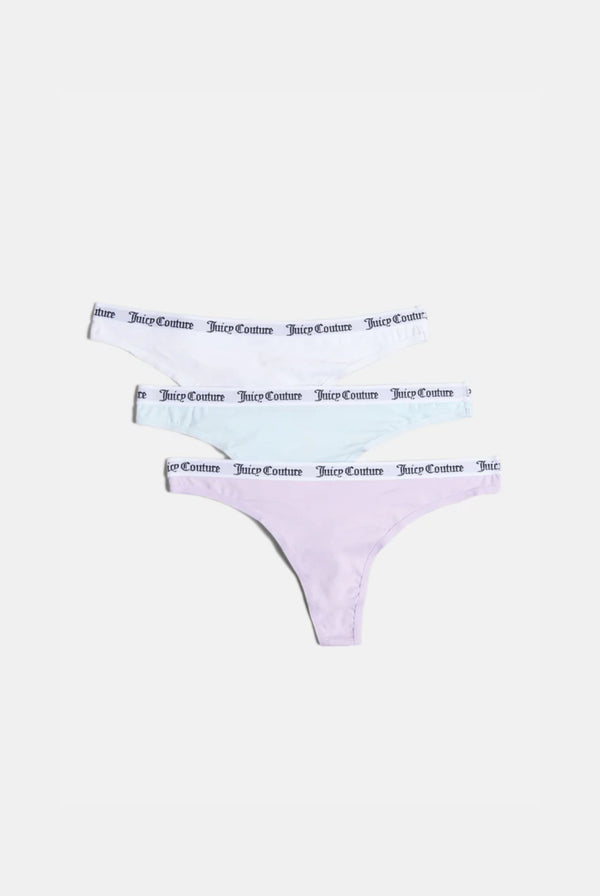 PACK OF 3 MULTI COTTON THONGS