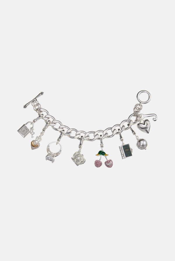 SILVER NICE GIRL PEARL CHARM
