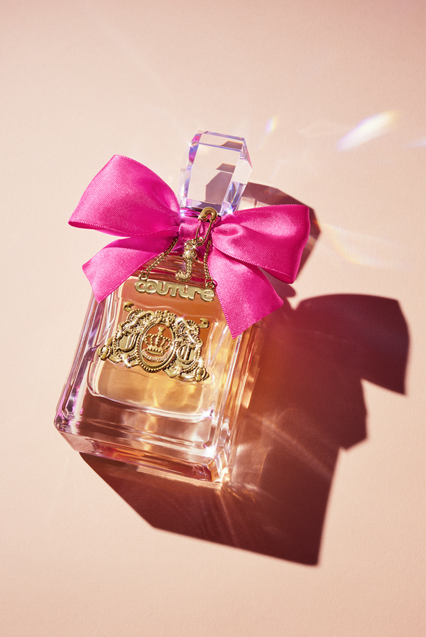 Displays the 'juicy' branded Viva La Juicy EDP 100ml bottle