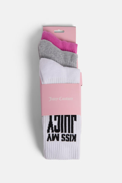 MULTI 3 PACK SLOGAN SOCKS