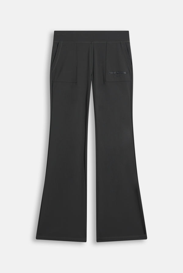 Displays the Raven 'Juicy' branded Active Low Rise Pant