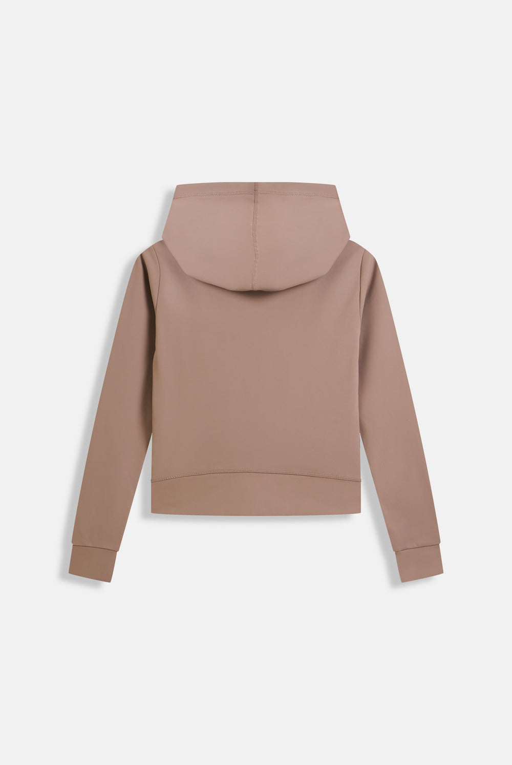 Displays the Fungi peached 'Juicy' branded active fitted hoodie