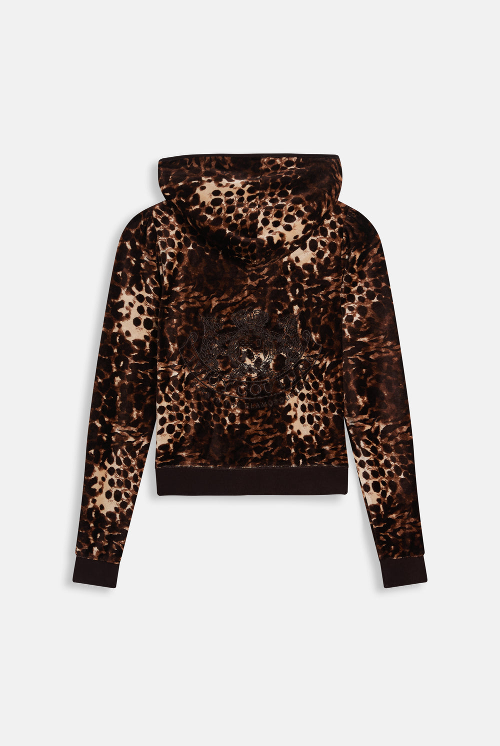 Displays the Java 'Juicy' branded Abstract Animal Puff Sleeve Robyn Hoodie