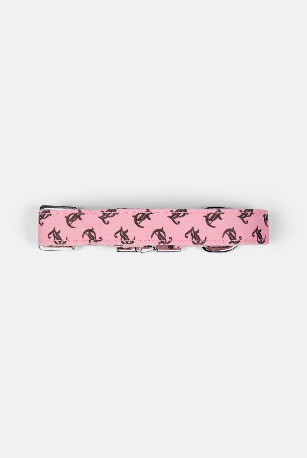 Displays the Juicy Pink 'Juicy' branded Pet Collar