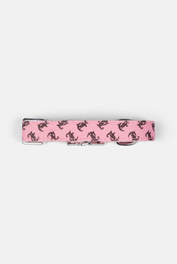 Displays the Juicy Pink 'Juicy' branded Pet Collar