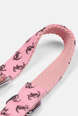 Displays the Juicy Pink 'Juicy' branded Pet Collar featuring the details 