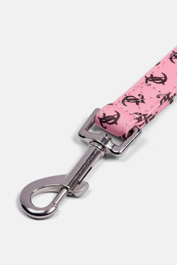 Displays the Juicy Pink 'Juicy' branded Pet Lead featuring the details