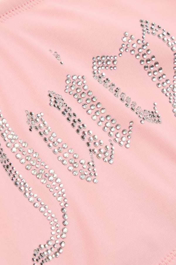 JUICY PINK DIAMANTÉ BANDEAU BIKINI