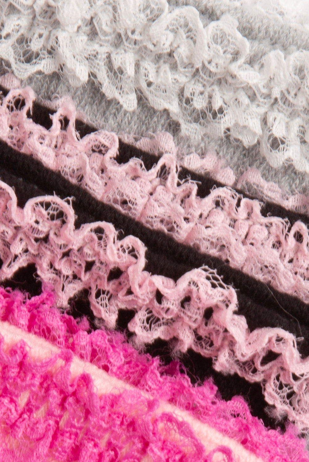 Displays the 'Juicy' branded 3 Pack Lace Slogan Socks featuring the details