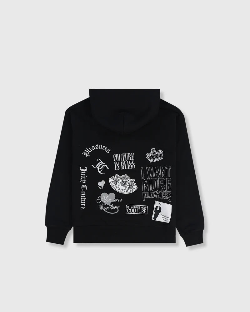 'Juicy by PLEASURES' BLACK BLISS HOODIE