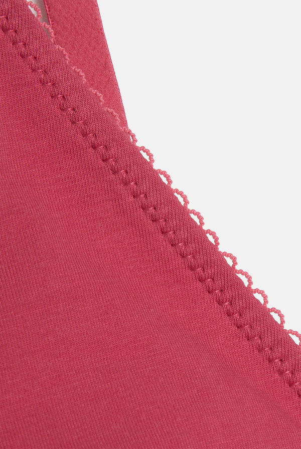 3 Pack Scallop Cotton Triangle Bralettes