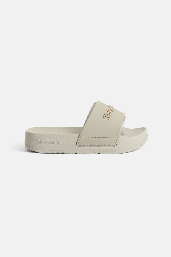 STRING STACKED LOGO EMBOSSED SLIDERS