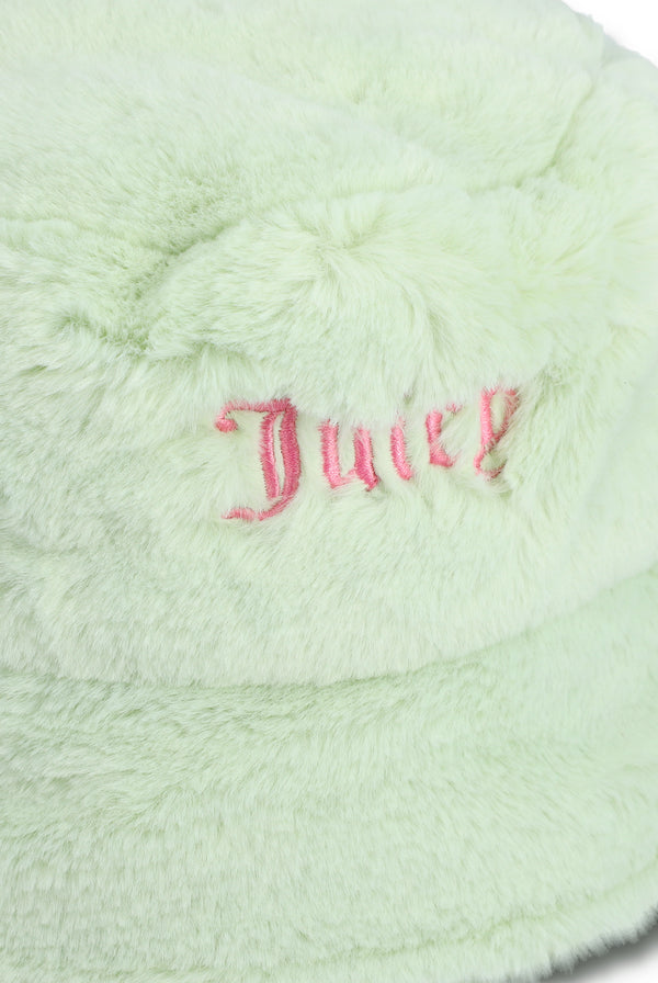 BOK CHOY FAUX FUR BUCKET HAT