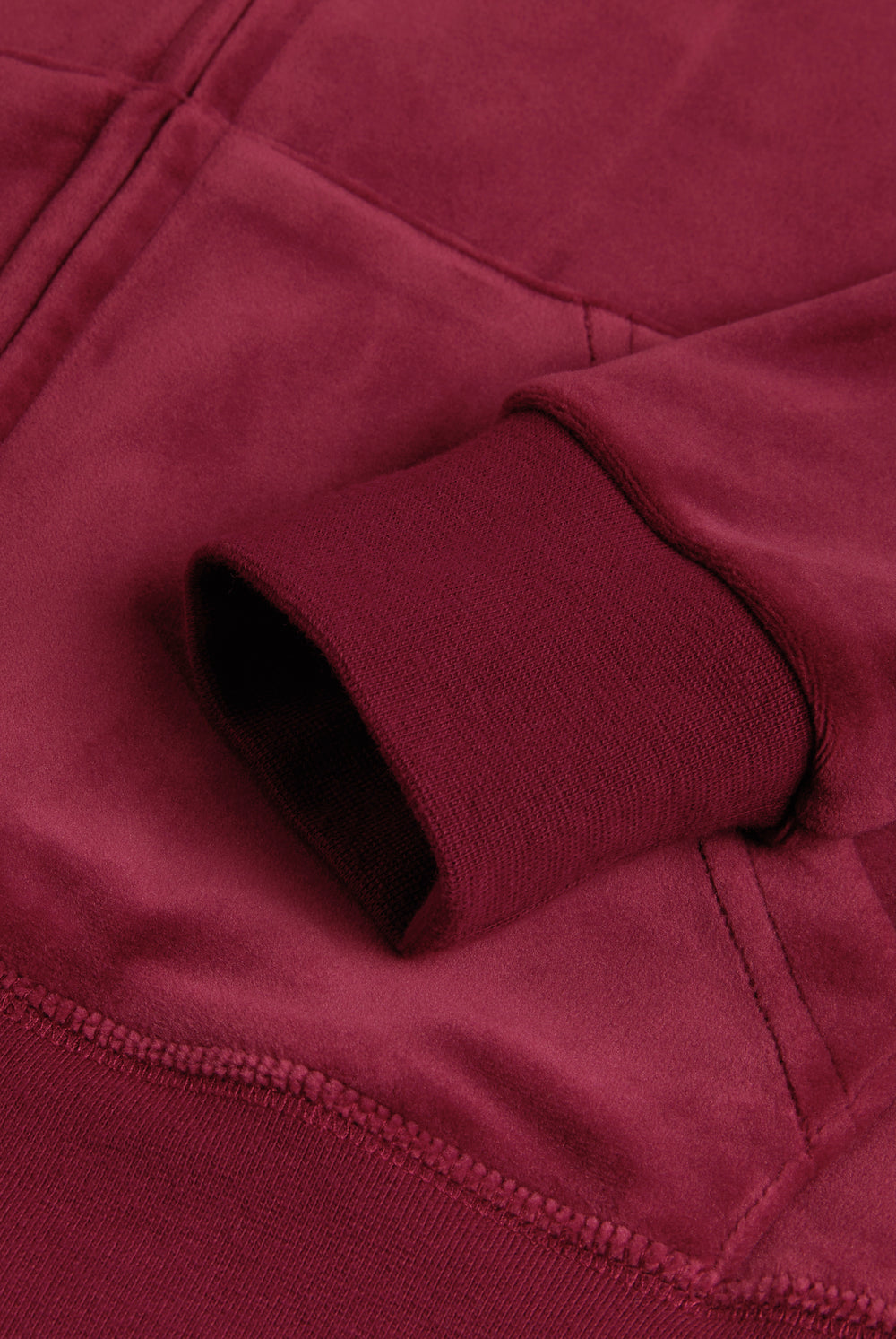 Displays the Tawny Port 'Juicy' branded classic velour Robertson hoodie