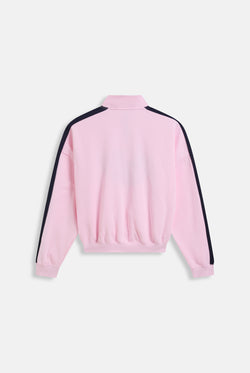 Displays the Cherry Blossom 'Juicy' branded college crest track top  