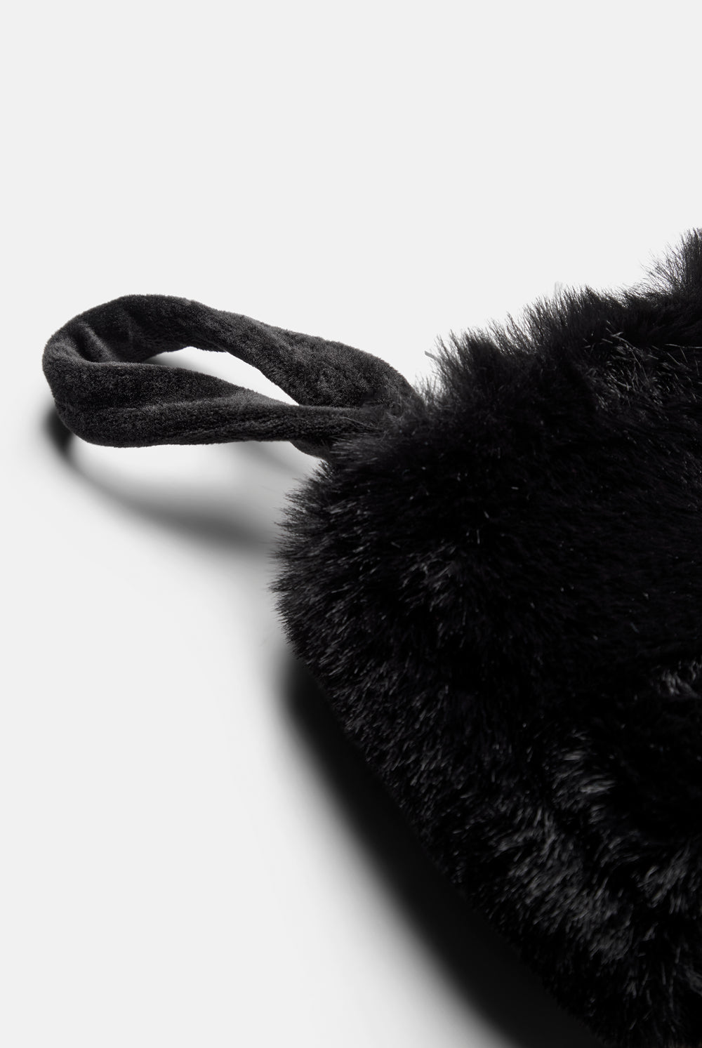 Displays the Black 'Juicy' branded Dog Crest Velour Stocking featuring the close up on the details 