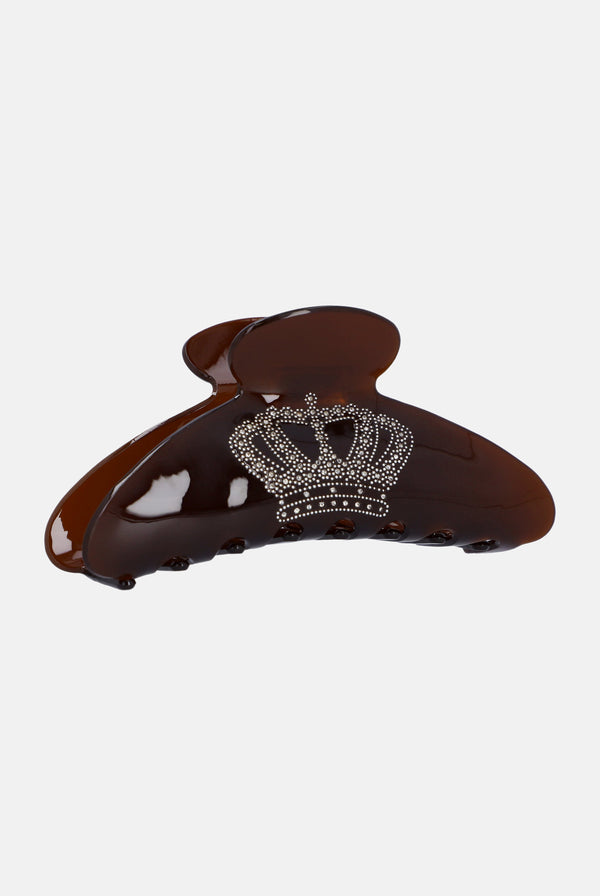 Displays the 'Juicy' branded Crown Claw Clip 