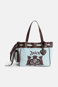 Displays the Morning Mist 'Juicy' branded Towelling Daydreamer Shopper Bag