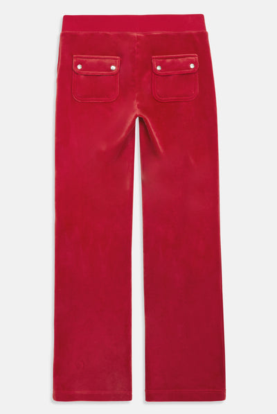 ASTOR RED CLASSIC VELOUR DEL RAY POCKETED BOTTOMS