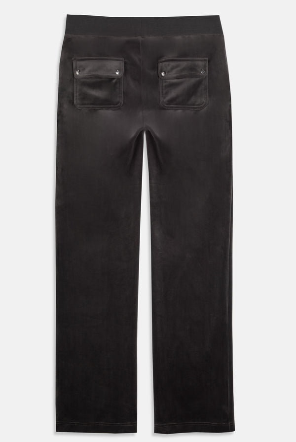 Displays the Top Hat 'Juicy' branded classic velour del ray pocketed bottoms 