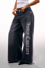 Washed Black Denim