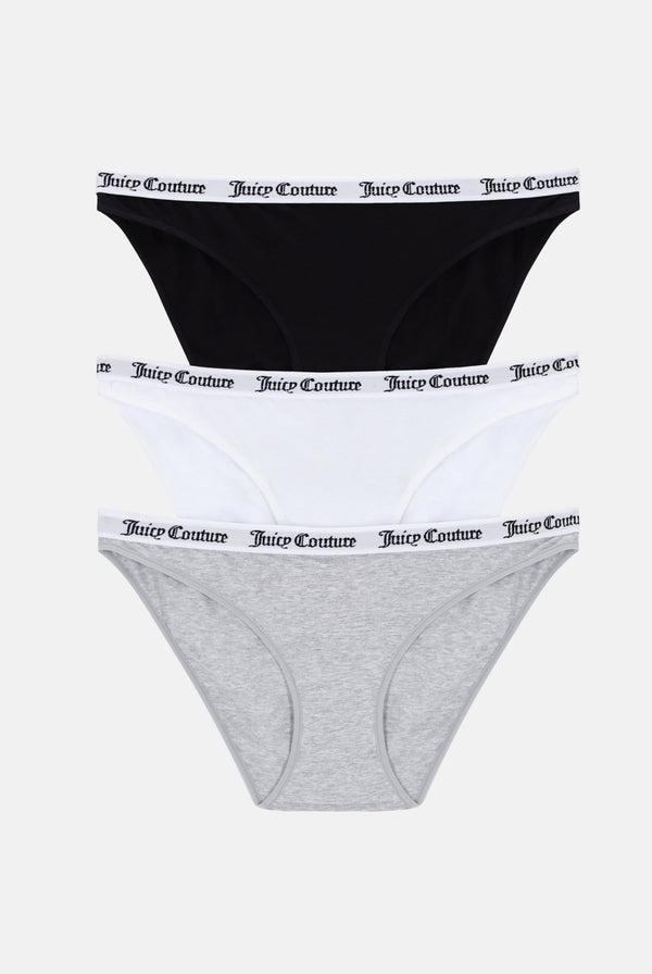 3 Pack Cotton Branded Waistband Briefs