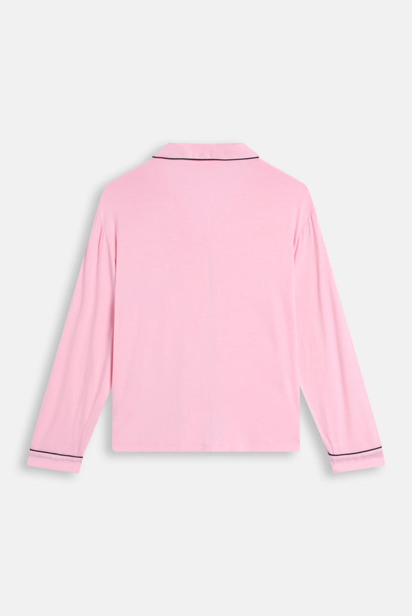 Displays the Juicy Pink 'Juicy' branded Dog crest pyjama set 