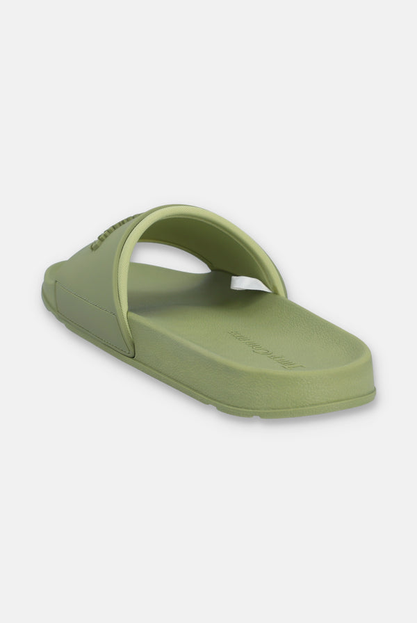 MOSSTONE EMBOSSED SLIDERS