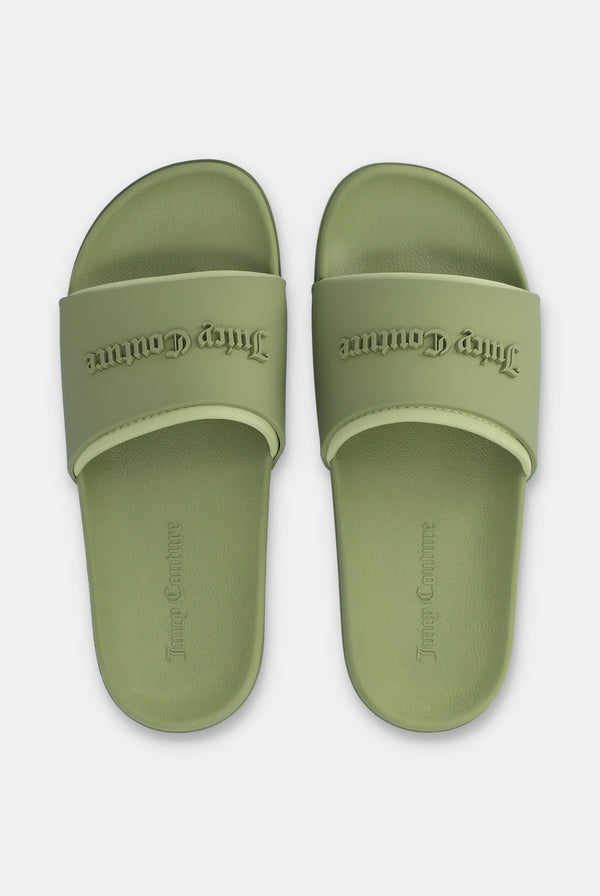 MOSSTONE EMBOSSED SLIDERS