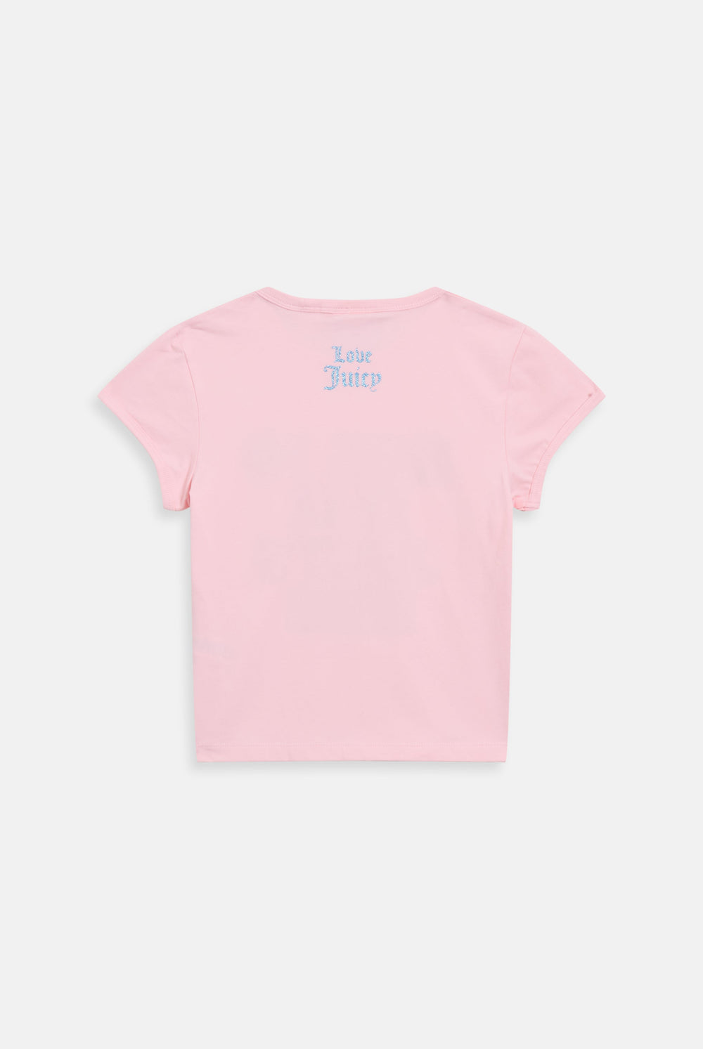 Displays the icons Juicy Pink 'Juicy' branded have no fear baby tee 