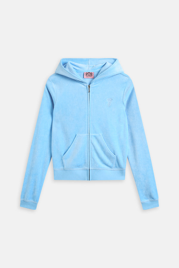 ALASKAN BLUE BAMBOO VELOUR HERITAGE HOODIE