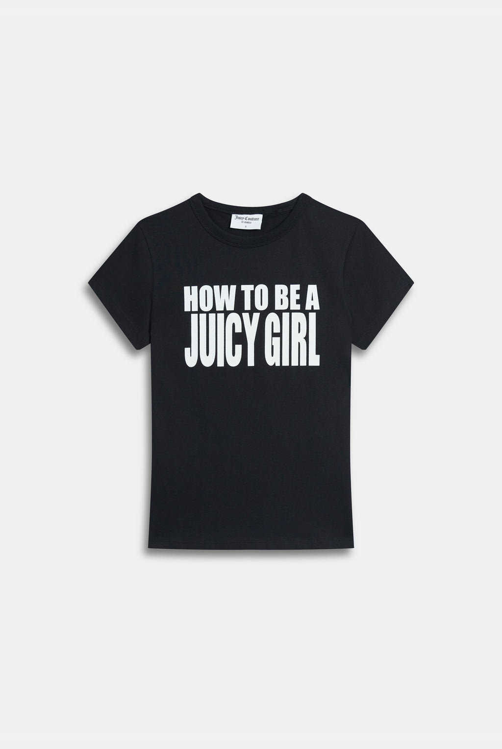 BLACK HOW TO BE A JUICY GIRL T-SHIRT