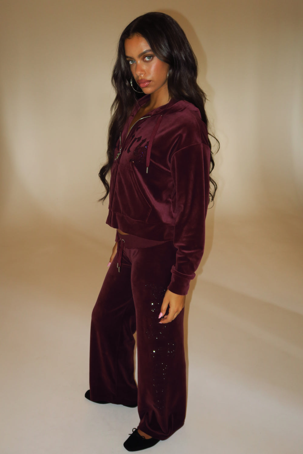 Winetasting Old Gothic Diamante OG Straight Leg Trackpant
