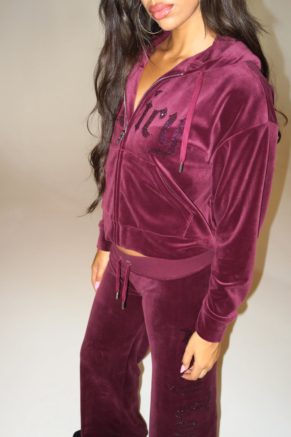Winetasting Old Gothic Oversized Cropped Hoodie