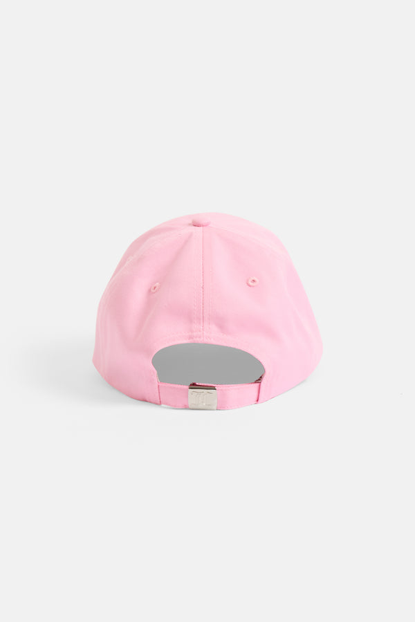Displays the Begona Pink 'Juicy' branded J'ADORE COUTURE cap 