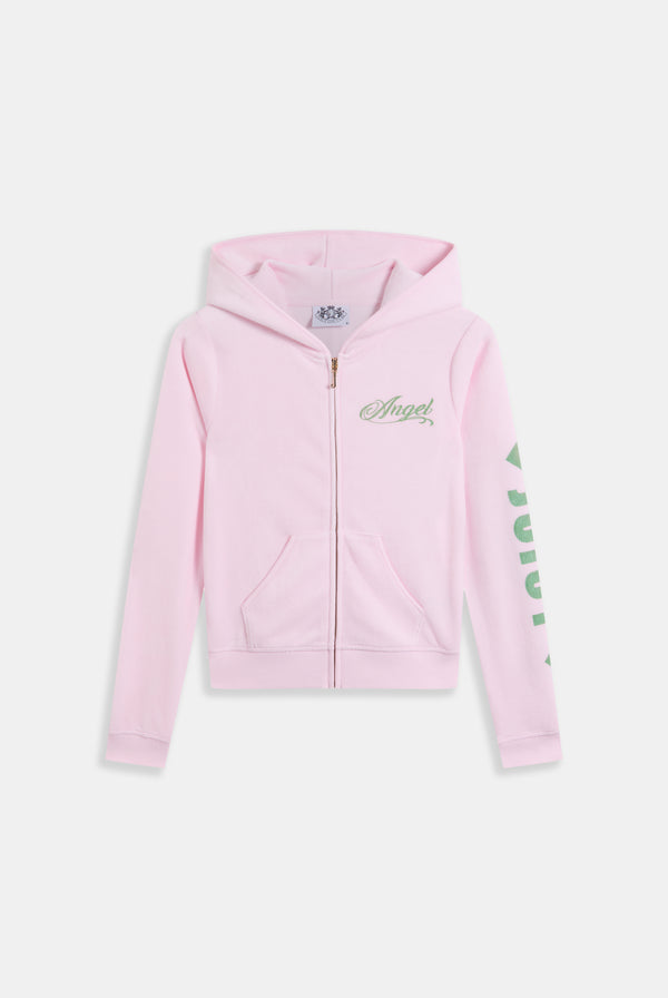 Display the Cherry Blossom 'Juicy' branded angel heritage hoodie 