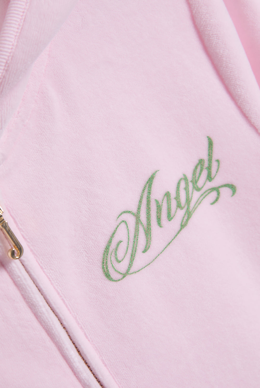 Display the Cherry Blossom 'Juicy' branded angel heritage hoodie featuring the angel branding 