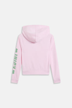 Display the Cherry Blossom 'Juicy' branded angel heritage hoodie 