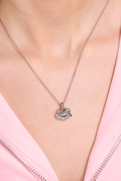 GOLD & SILVER TONE ICON HEART PENDANT