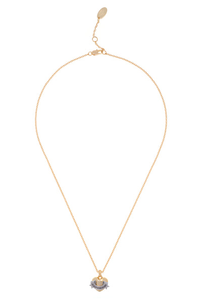 GOLD & SILVER TONE ICON HEART PENDANT