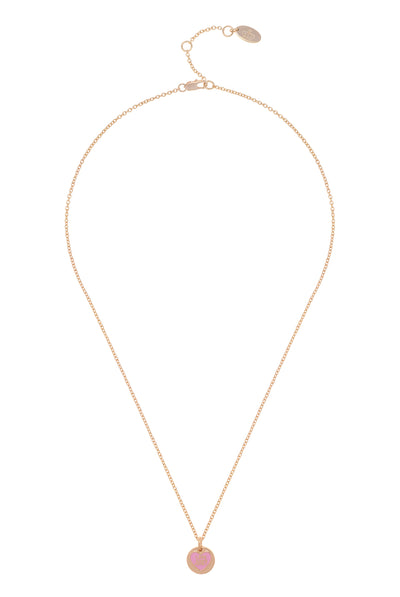 GOLD TONE LOVE JUICY REVERSIBLE ENAMEL PENDANT