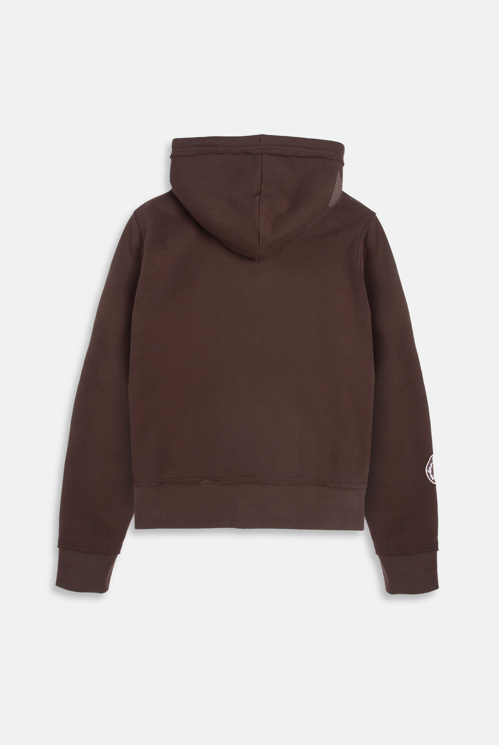 Displays the Java longline 'Juicy' branded fleece zip through hoodie 