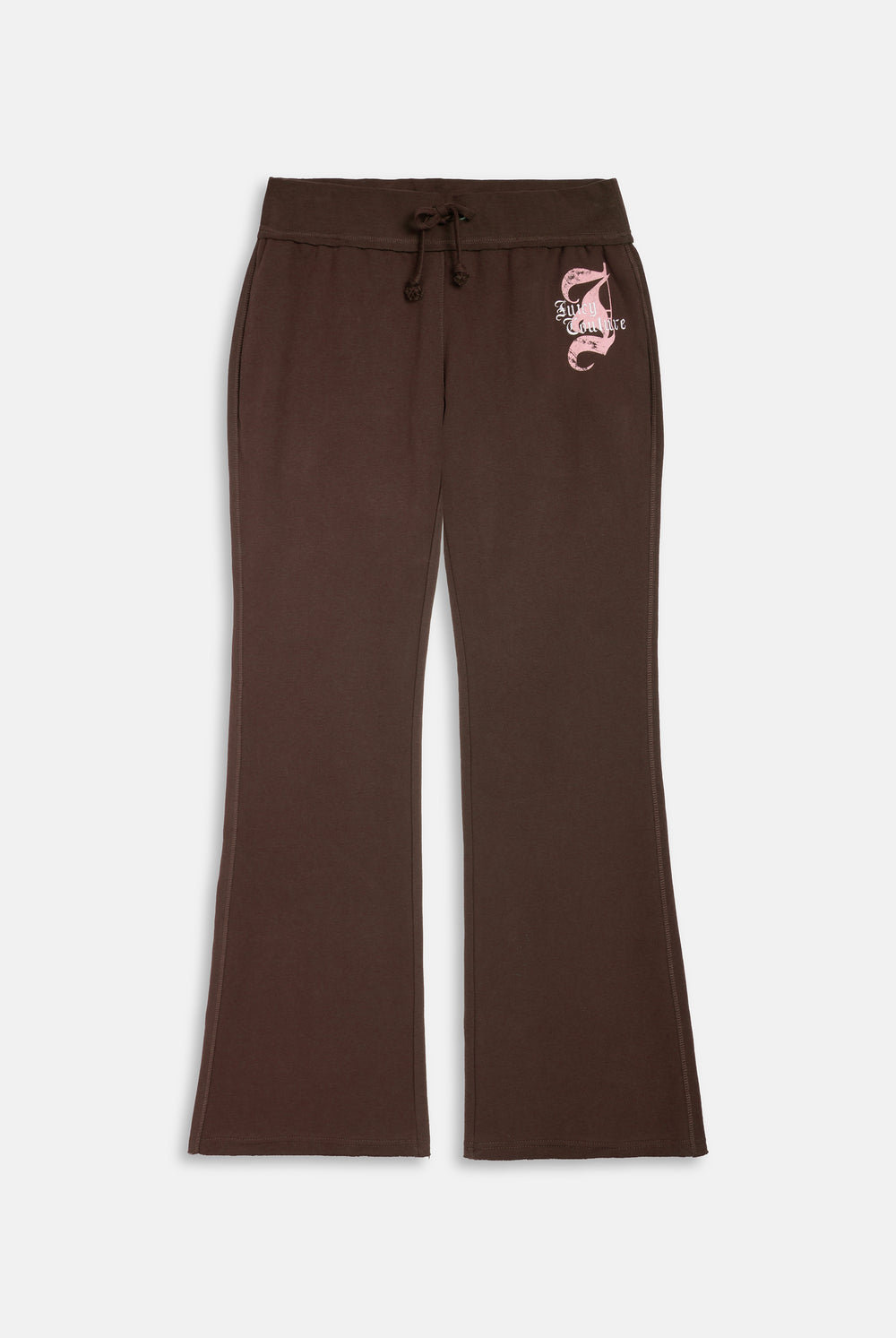 Displays the Java 'Juicy' branded relaxed fit flare fleece trackpant