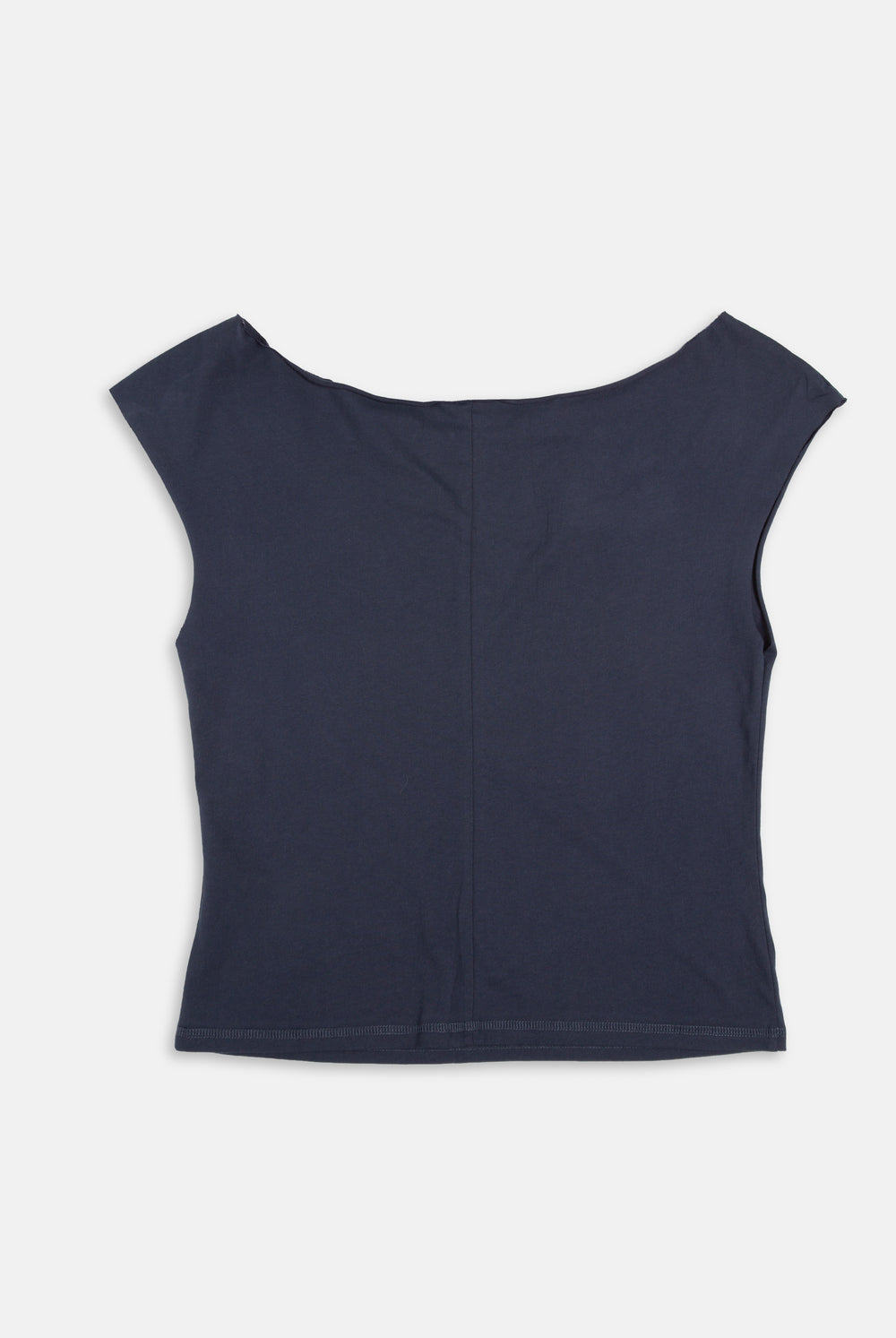 Displays the back of the Mood Indigo 'Juicy' branded off the shoulder T-shirt 