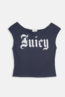 Displays the Mood Indigo 'Juicy' branded off the shoulder T-shirt 