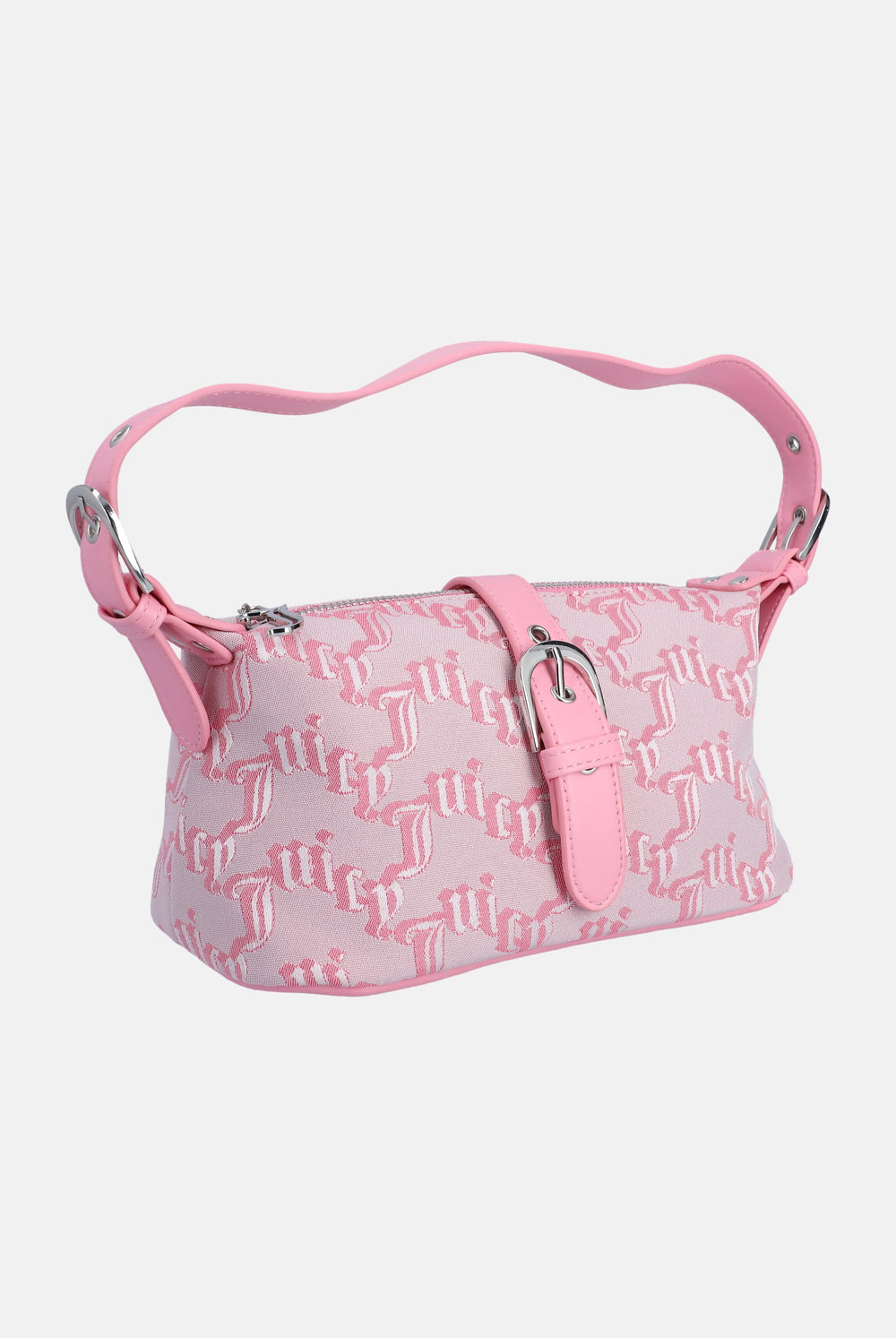 Juicy Pink Jacquard Soft Buckle Bag