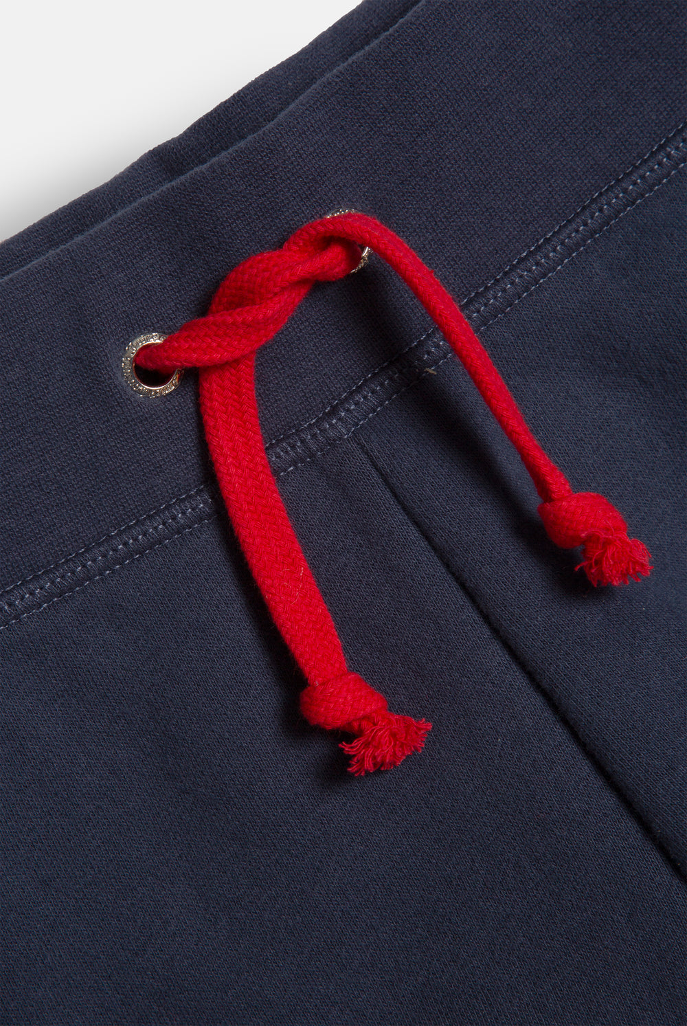 Displays the Mood Indigo 'Juicy' branded fleece booty shorts 