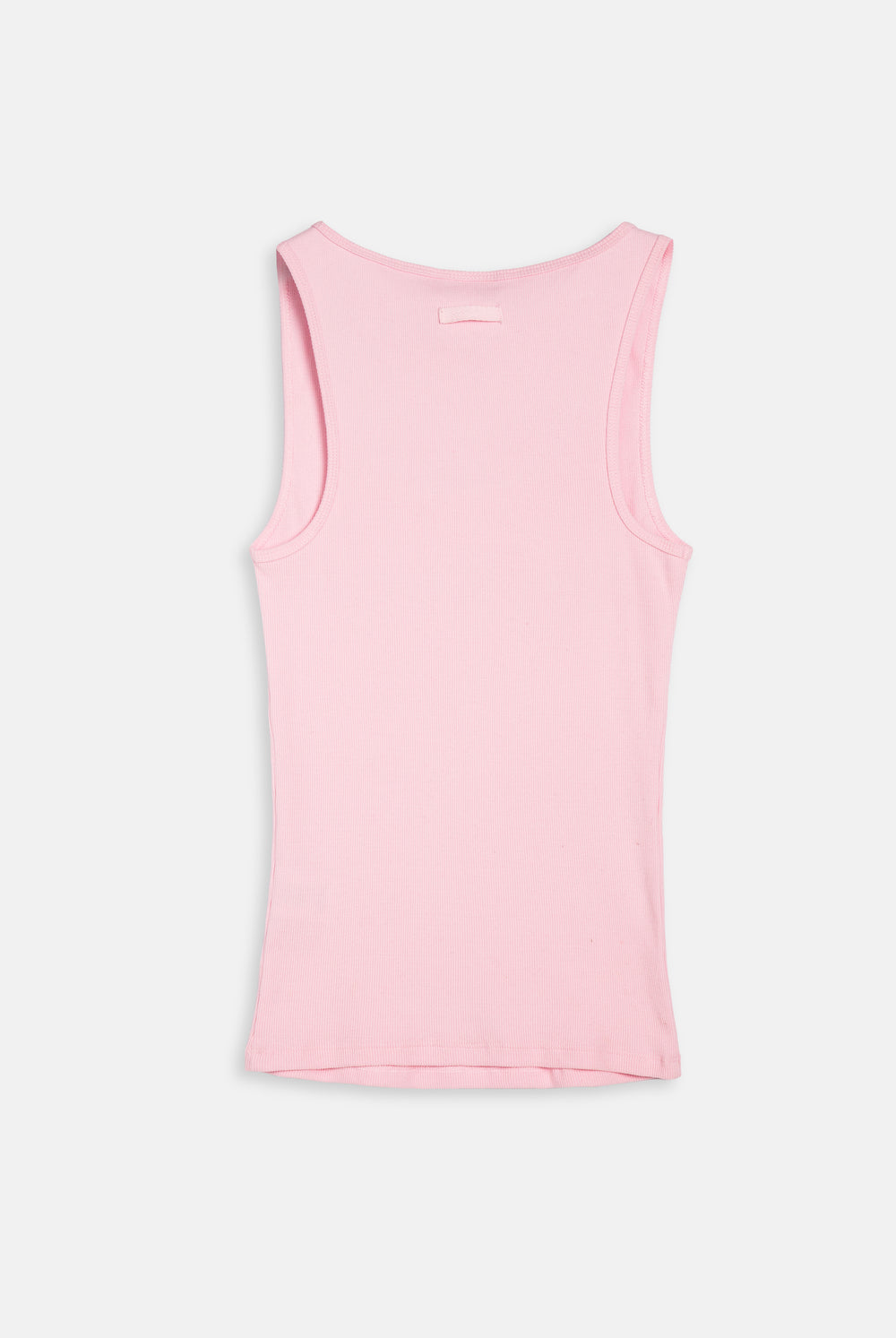 Displays the cherry blossom 'Juicy' branded longline ribbed vest